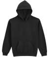 GD68B SF500B Gildan Kids SoftStyle® Midweight Hoodie Black colour image